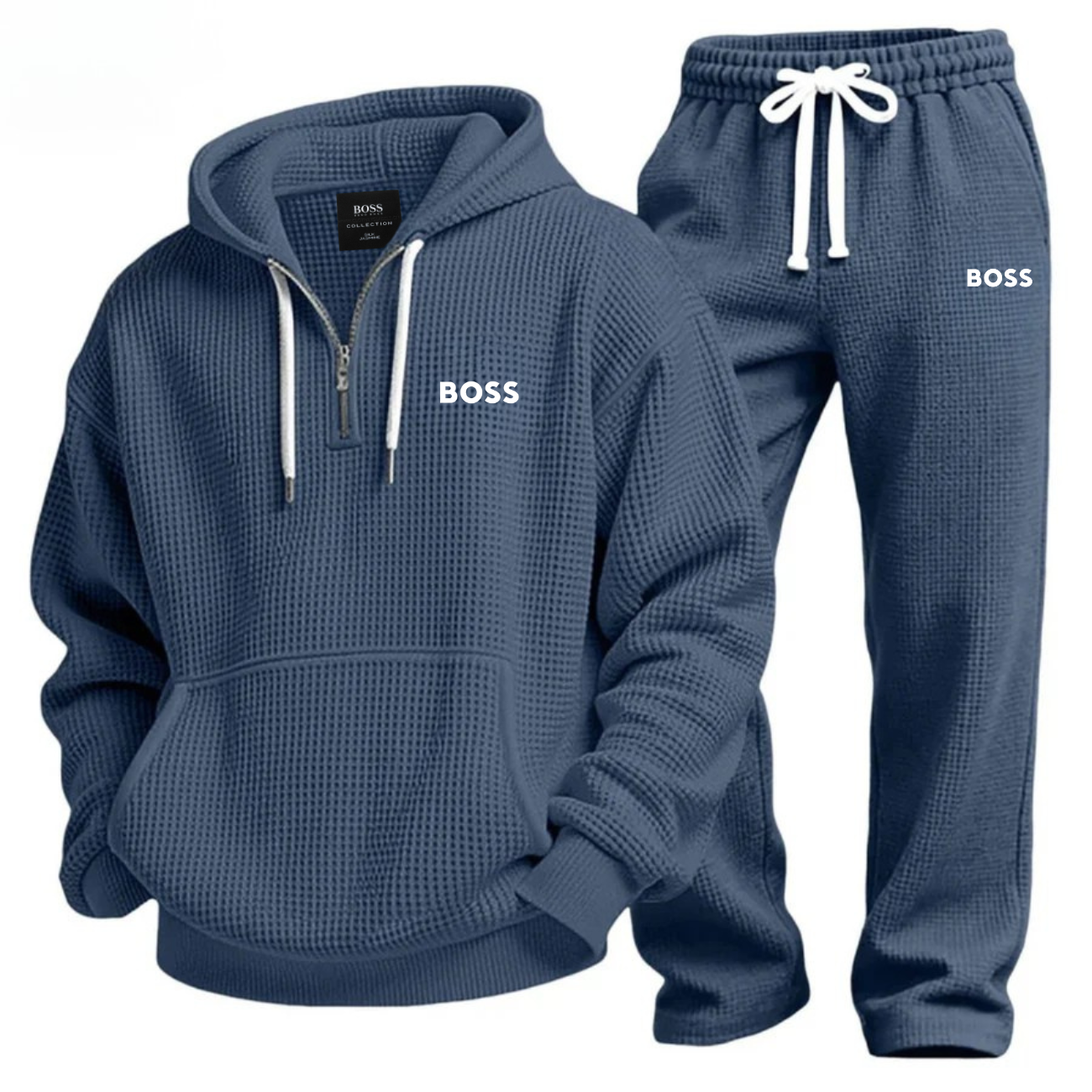 2026 Casual Waffle Textured Tracksuit - CLEARANCE PRICE