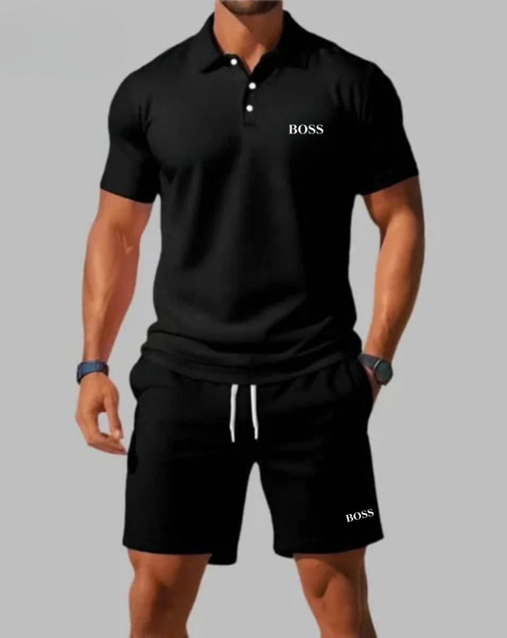 Casual Summer Set - Polo & Shorts