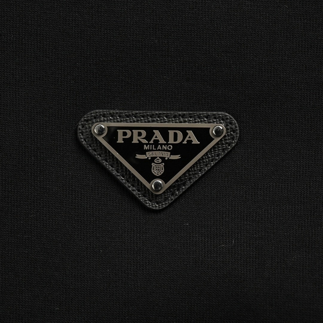Panel Jersey Track Jacket | Black